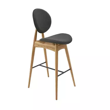 Стул Анастасия Комфорт плюс барный без подлокотников (кожа)