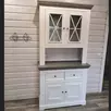 Буфет Форест малый белый воск/серый