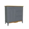 Комод 113 Пенни для прихожей серый 7046/антик 24