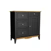 Комод 113 Пенни для прихожей блэк/антик 24