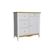 Комод 113 Пенни для прихожей белый воск/антик 24