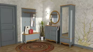 Прихожая Пенни серый/антик