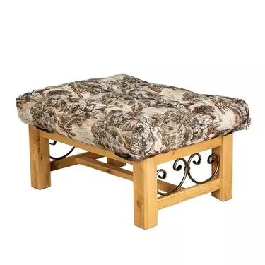 Банкетка Викинг 02  (бейц старение) с мягким элементом