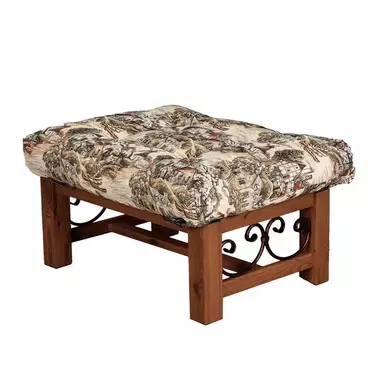 Банкетка Викинг 02  (орех) с мягким элементом