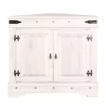 Тумба Викинг 02 угловая (белый)