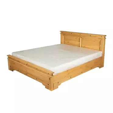 Кровать Викинг 140*200 (бейц старение) с низкой спинкой