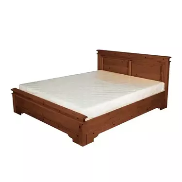 Кровать Викинг 140*200 (орех) с низкой спинкой