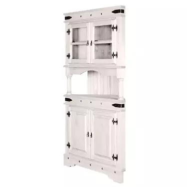 Буфет Викинг 02 угловой (белый)