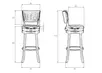 Стул барный DOBRIN JOHN BAR (выставочный образец)