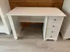 Стол  Бейли письменный с 4-я ящиками белый воск (выставочный образец)