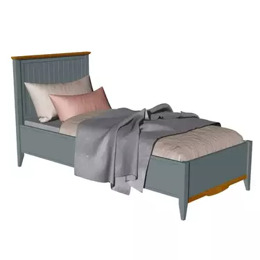 Кровать Пенни 90 серый/антик (выставочный образец)