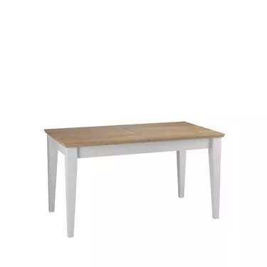 Стол Сканди обеденный 160 со вставкой, белый/антик (выставочный образец)