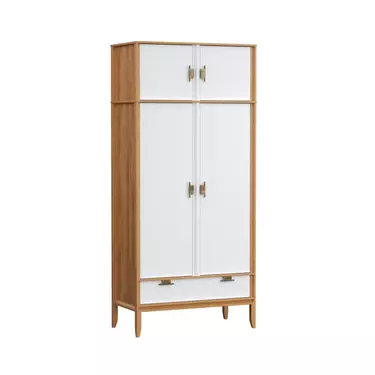 Антресоль 2х дверного шкафа Бридж браун/белый лак