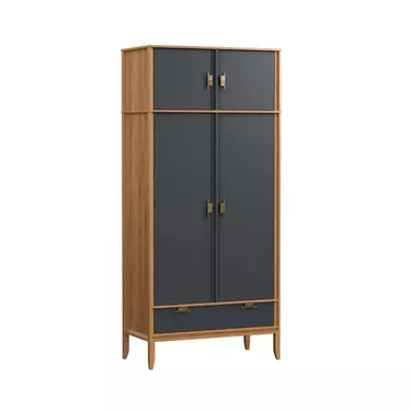 Антресоль 2х дверного шкафа Бридж браун/серый 7012