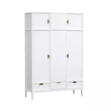 Антресоль 3х дверного шкафа Бридж белый лак