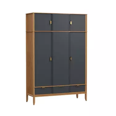 Антресоль 3х дверного шкафа Бридж браун/серый 7012