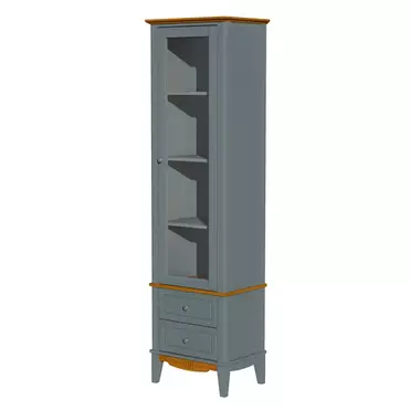 Шкаф для посуды с ящиком Пенни 12 серый 7046-антик 24 (выставочный образец)