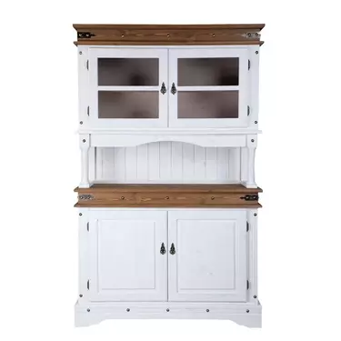 Буфет Викинг 01 (белый/антик)