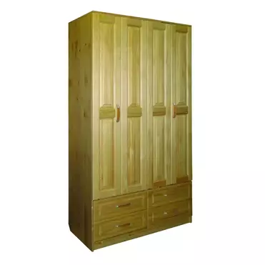 Шкаф Герман 4-ств с ящиками платяной двери-гармошка   