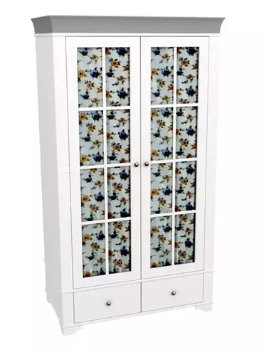 Шкаф Бейли 2-ств со стекляными дверями (выставочный образец)