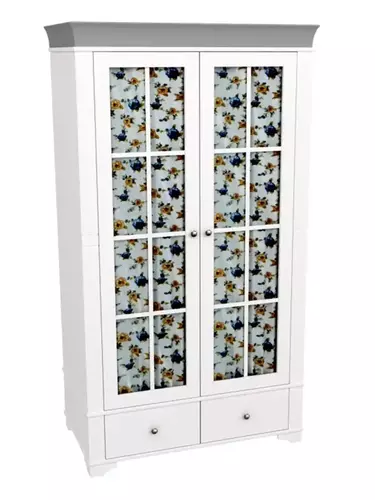 Шкаф Бейли 2-ств со стекляными дверями (выставочный образец)