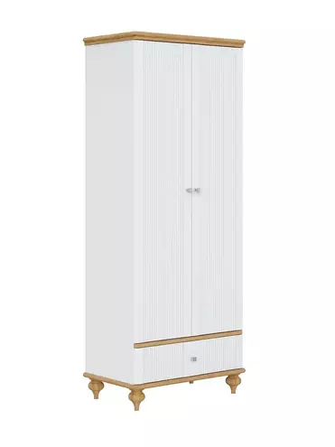 Шкаф "Рандеву" 21  ( белый лак-антик 24  )     