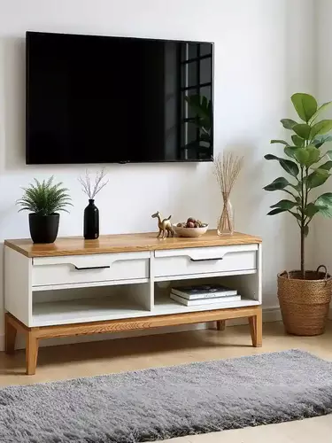 Тумба ТВ 02 Гранада белый воск/антик 24