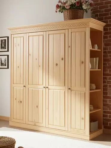 Шкаф  Дания 4-х дверный № 2 стеллаж справа (выставочный образец)