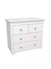Комод Бейли 4-ящ белый воск (выставочный образец)