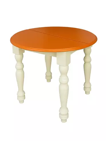   Стол массив сосны Скандия обеденный круглый раздвижной (выставочный образец)  