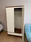 Шкаф 2 створчатый белый    2-ств Грета №3-140