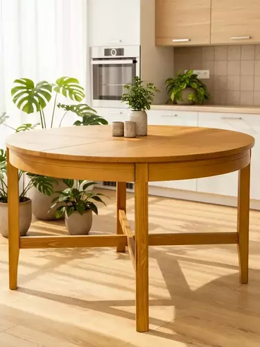 Стол обеденный круглый раздвижной Гранада 119х119(151)х75 антик 24