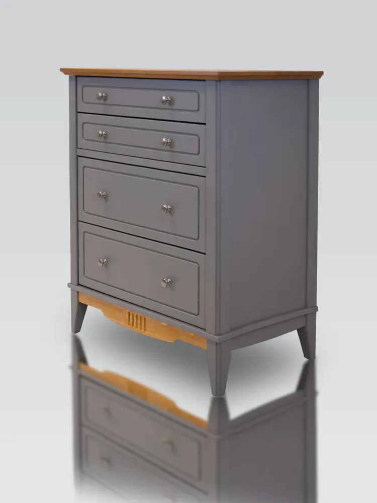 Комод 022 Пенни серый 7046/ антик 24 (выставочный образец)