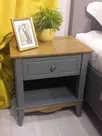 Тумба Пенни прикроватная серый 7046/антик 24 (выставочный образец)