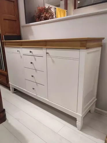 Комод Ольса 324 белый лак/антик 24 (выставочный образец)