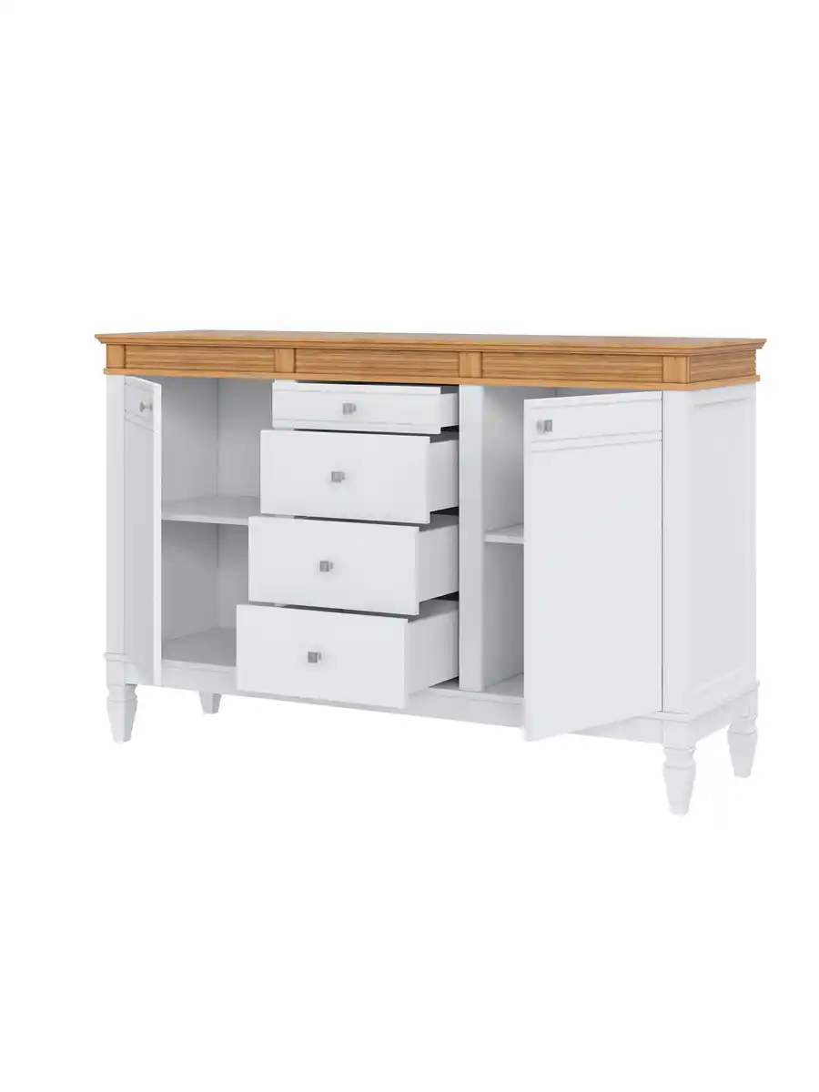 Комод Ольса 324 белый лак/антик 24 (выставочный образец)