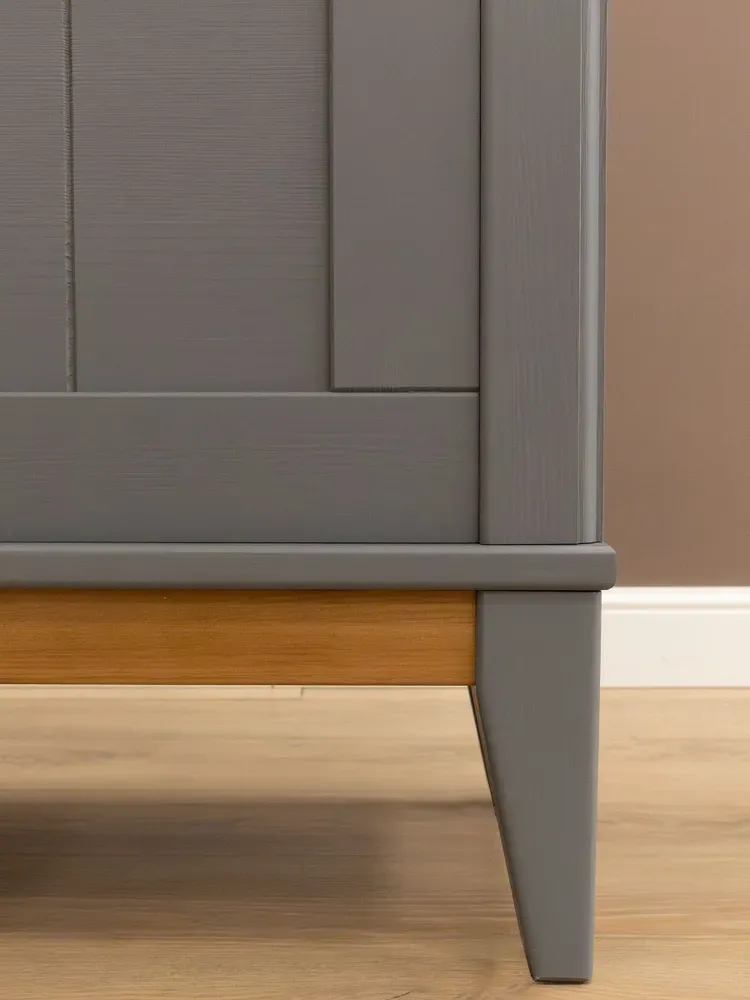 тумба сундук для хранения 1360х350х500 Пенни серый 7046-антик 24