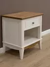   Тумба прикроватная с ящиком Пенни белый воск-антик 24   