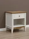   Тумба прикроватная с ящиком Пенни белый воск-антик 24   