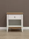   Тумба прикроватная с ящиком Пенни белый воск-антик 24   