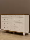 Комод с ящиками из дерева 036 Пенни белый воск-антик 24
