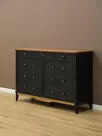 Комод массив сосны 036 Пенни блэк/антик 24