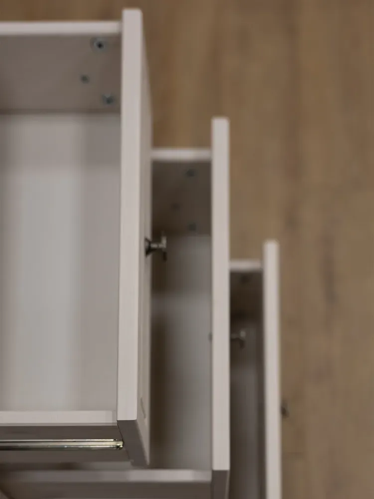 Стол письменный 3 ящика Пенни 03 белый воск-антик 24