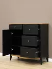 Комод 113 Пенни для прихожей блэк/антик 24