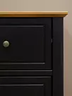 Комод 113 Пенни для прихожей блэк/антик 24