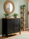 Комод 113 Пенни для прихожей блэк/антик 24