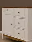 Комод 113 Пенни для прихожей белый воск/антик 24