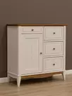Комод 113 Пенни для прихожей белый воск/антик 24