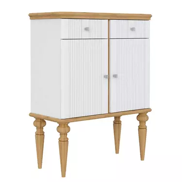 Тумба «Рандеву» 22 (белый лак/антик 24)