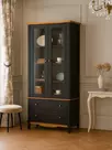   Шкаф для посуды с ящиками 22 Пенни блэк/антик 24   